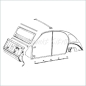 Preview: Traverse unterhalb Frontscheibenrahmen, 2CV / AK